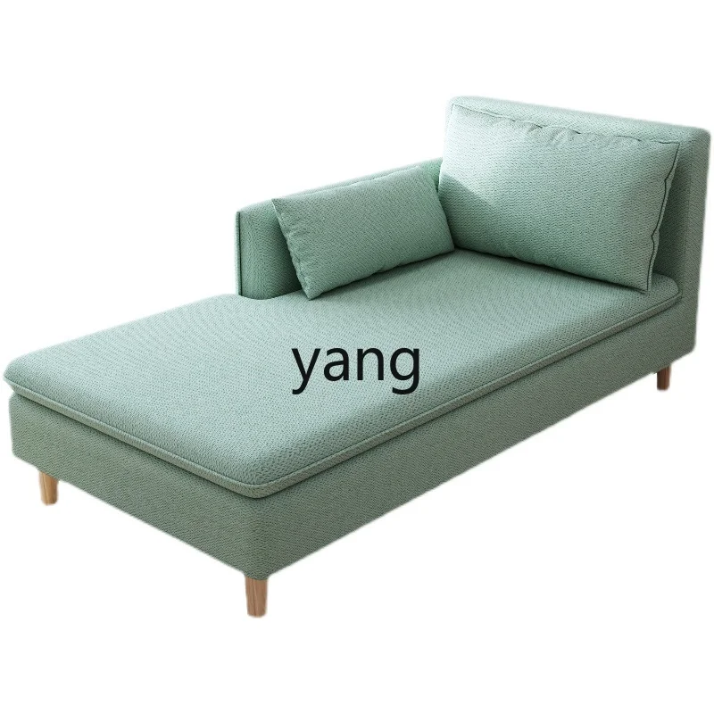 Yjq Fabric Small Apartment Sofa Chaise Longue Removable and Washable Hotel Bedroom Living Room Single Sofa