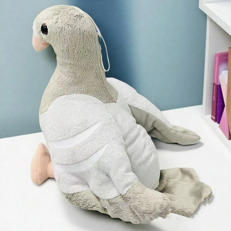 ตุ๊กตาพิราบสีเทาจำลอง น่ารัก นุ่ม ตุ๊กตาสัตว์นุ่ม ตุ๊กตาพิราบ ตุ๊กตาปลอบใจ ของขวัญวันเกิด วันฮาโลวีน สำหรับเด็ก