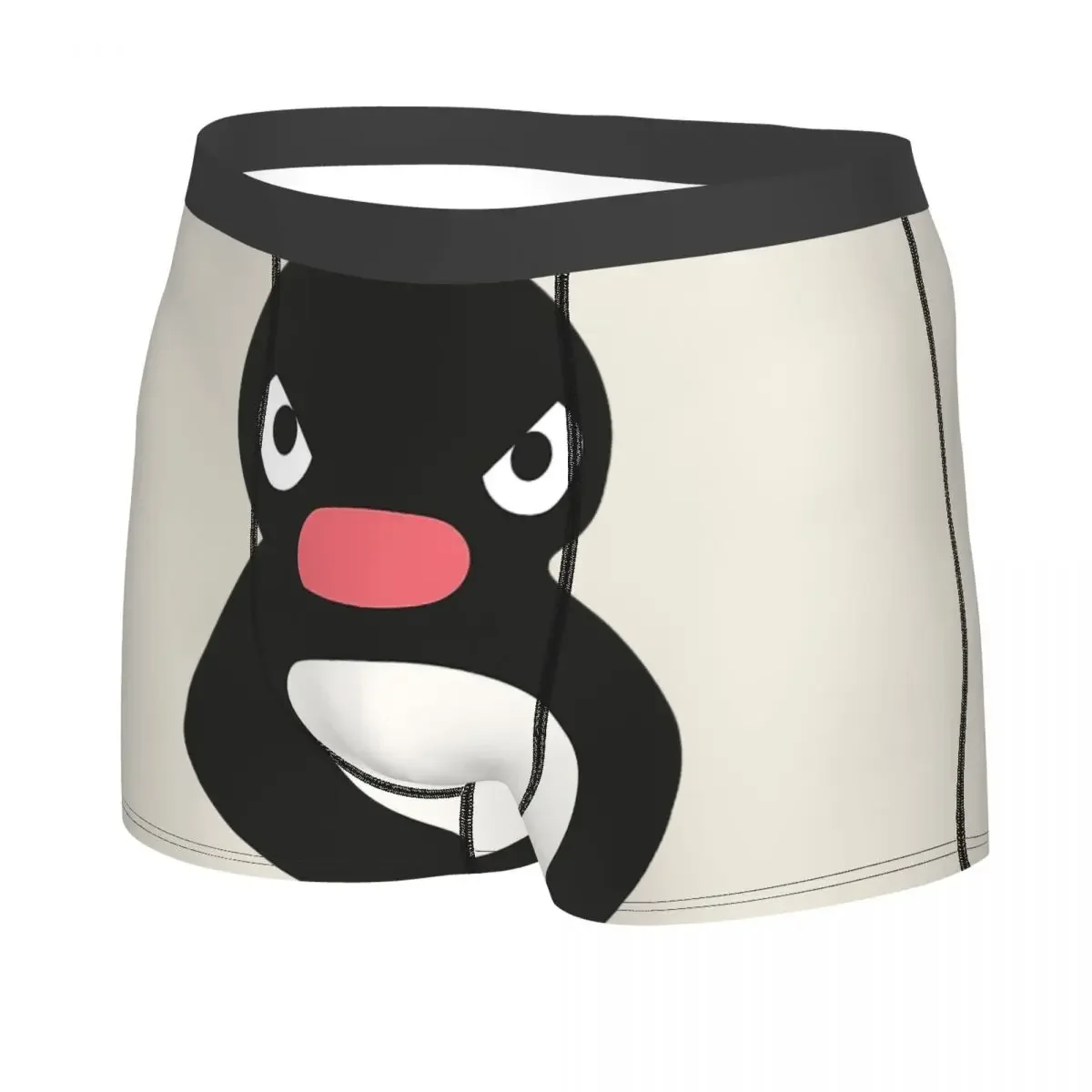 Angery Pingu Men Boxer Briefs Highly Breathable Underpants Top Quality Print Shorts Gift Idea