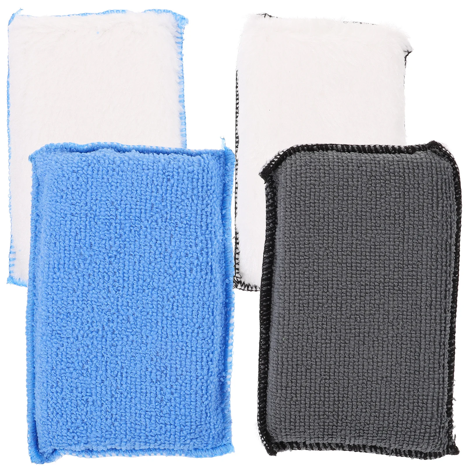 

4Pcs Car Cleaning Sponge Strong Water Absorption Double Sided Scrubber for Auto Window Dish Cleaning Home Use Wash Sponge