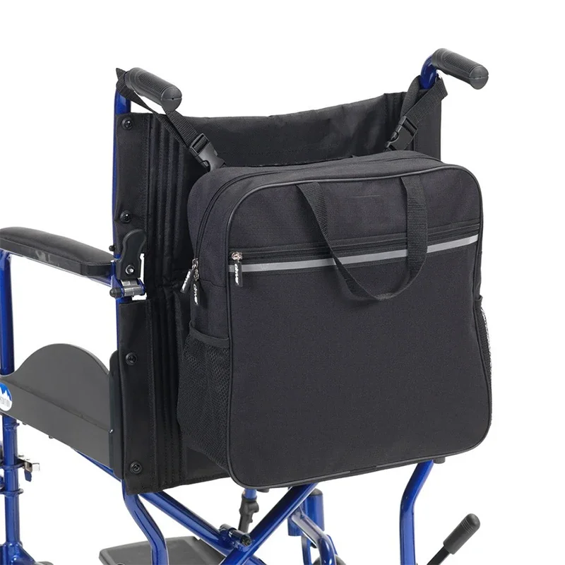 Wheelchair Mobility Scooter Shopping Bag Disabled Aid Carry Bag Waterproof Wheelchair Backpack Pouches Multifunction Storage Bag