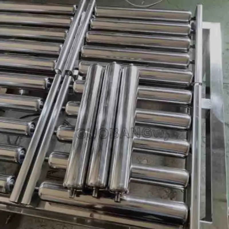 Galvanized Roller Conveyors Stainless Steel Diameter 25/38/50/60mm Total Length 100 150 200 250 300 350 400 450 500 550 600mm