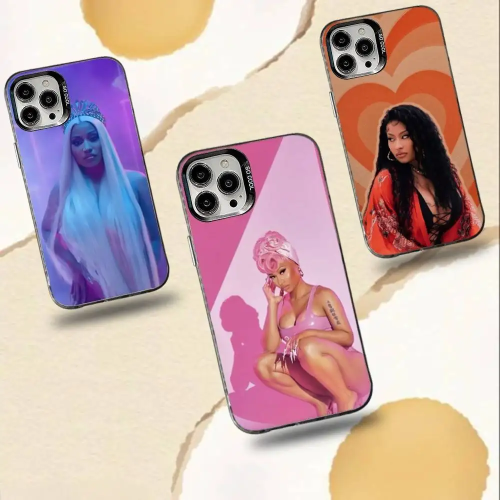 

Singer N-Nicki M-Minaj-S Phone Case For iPhone 16,15,14,13,12,11,Pro,Max,Plus,Mini,XS,SE Anti Fall Black Matte Hard Bumper