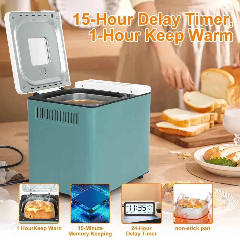 

1.5LB Bread Maker Machine Fully Automatic LCD Display,Model# 041