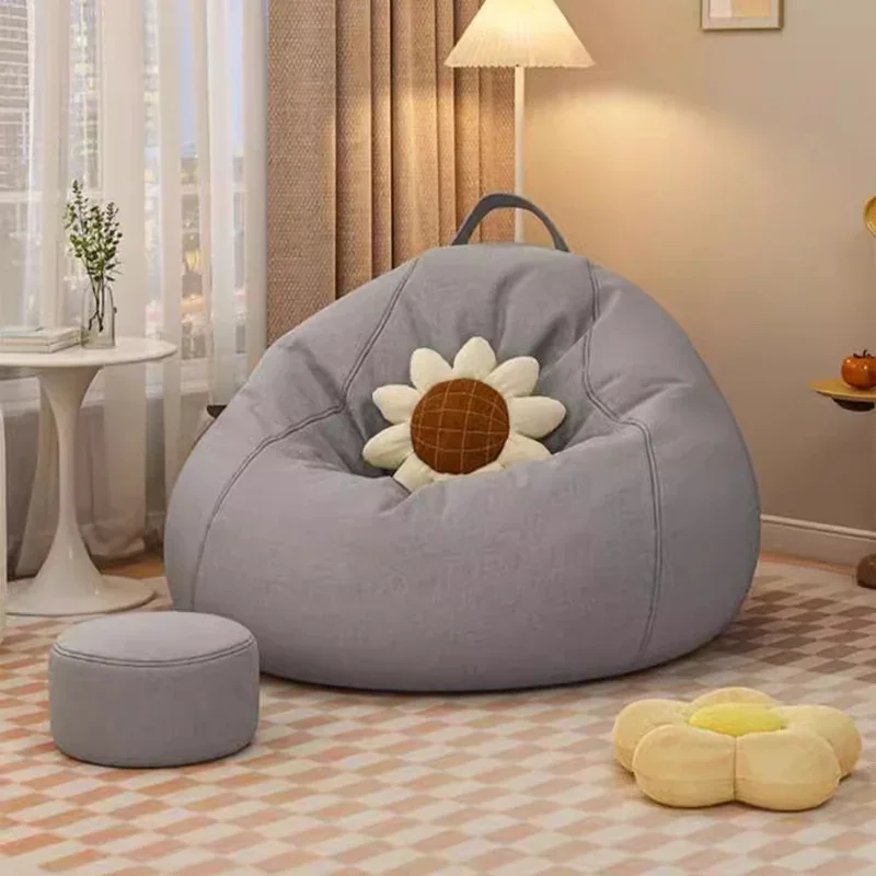 

Couch Sitting Bean Bag Sofas Adults Comfortable Round Luxury Bean Bag Sofas Reclining Reading Divano Soggiorno Home Decorations