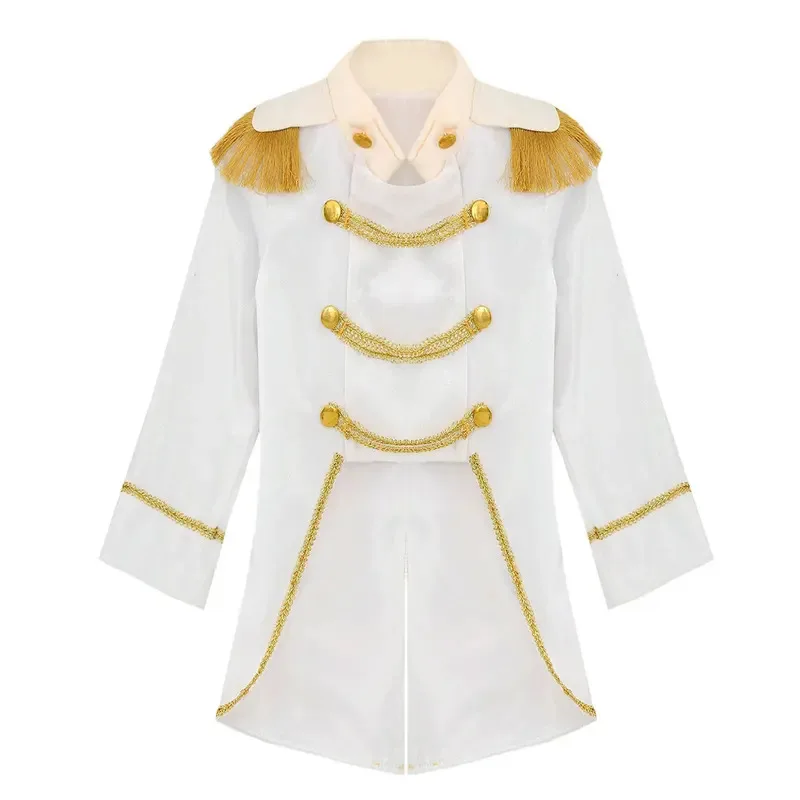 Kostium Cosplay Kierowcy Cyrku dla Niemowląt, Royal Court Style, Aksamitny Frak, Halloween Cosplay, Renesansowy Gotycki Płaszcz na Imprezę