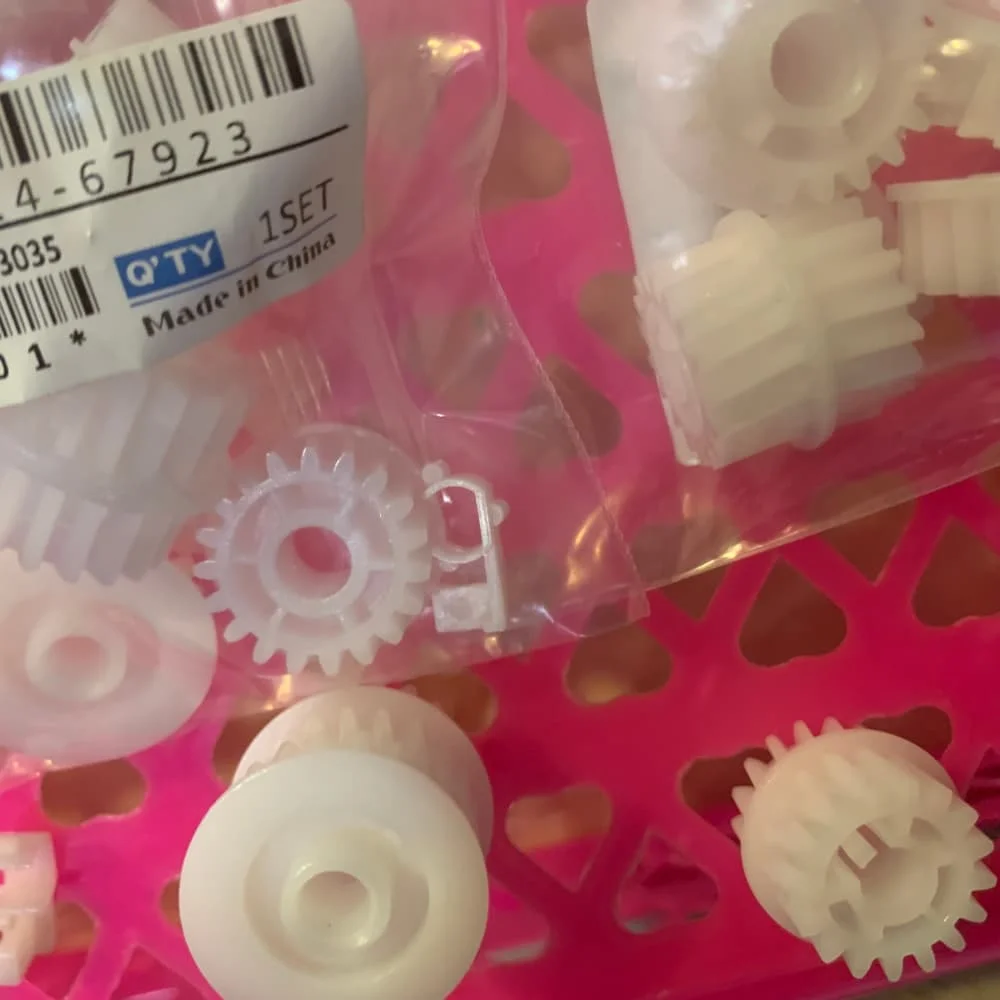 

10 компл. RU5-0956 RU6-0965 RU5-0958 RU5-0959 RC2-0657 RC2-7812 Приводная шестерня фьюзера для HP LaserJet P3015 P3015dn M521 M525