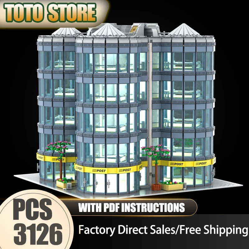 

Популярная киномодель Moc, строительные кирпичи, знаменитая модель здания, технология, модульный блок, игрушка, сделай сам, сборка, Рождественский набор, подарки