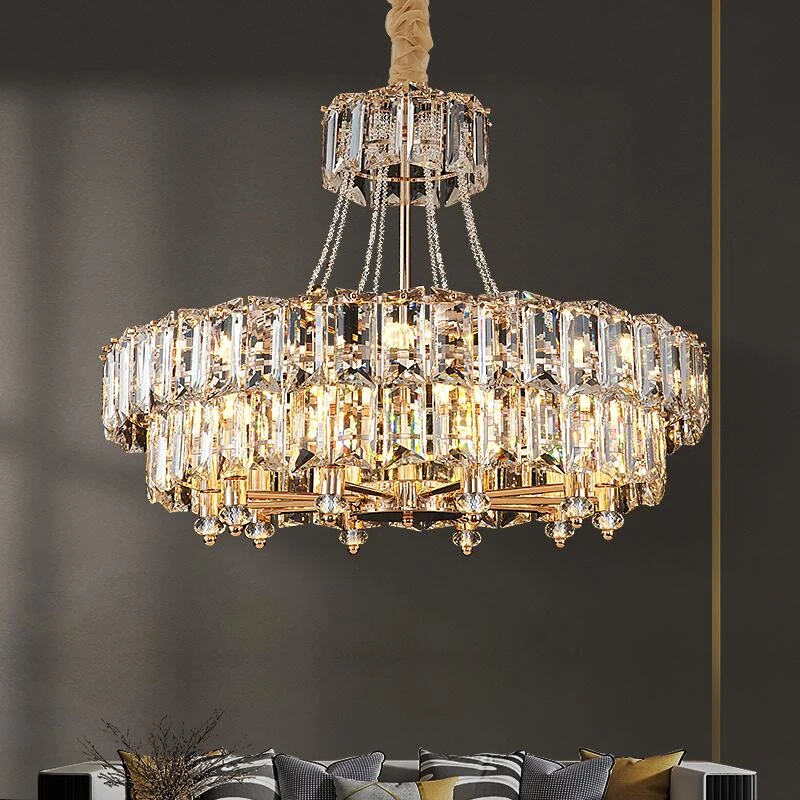 

Modern crystal chandelier living room villa luxury decorative lighting 110-220V