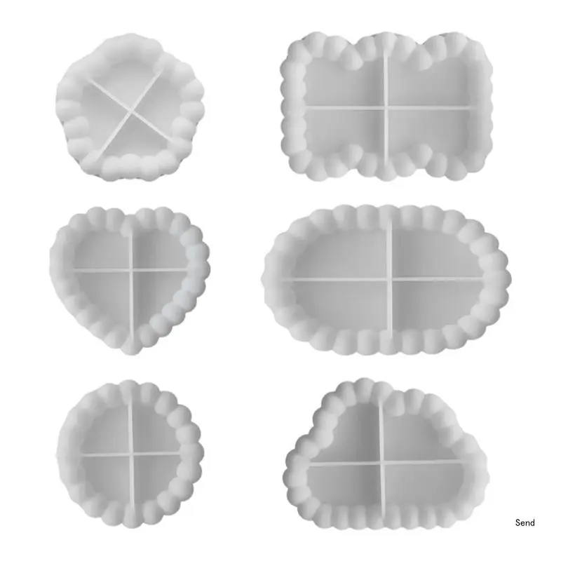 Multishaped Resin Casting Moulds Silicone Molds for DIY Hand Making Trays