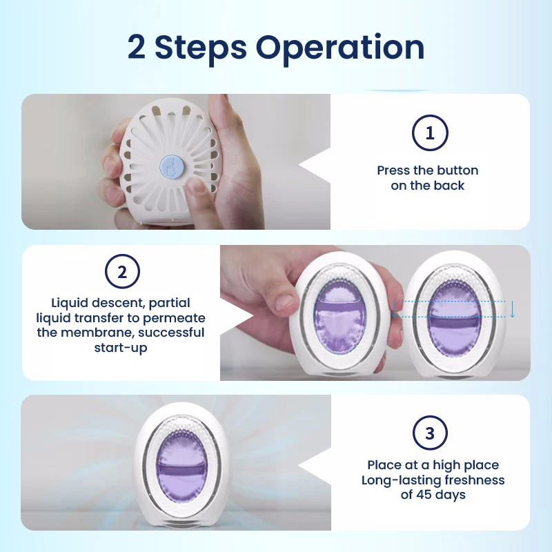 Original Febreze Small Space Air Fresher odore Eliminator Toilet deodorante Light Fragrance Remove Bad Odor Home Office Use