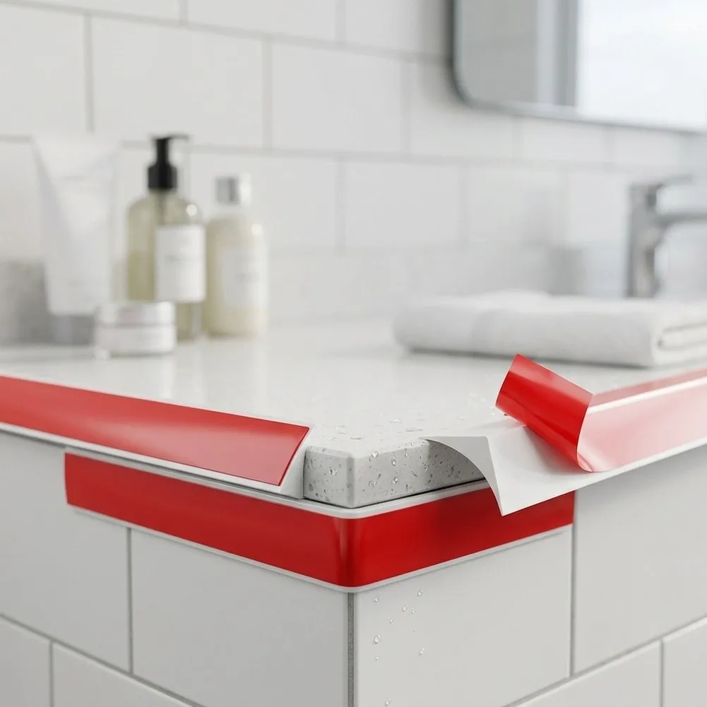 Internal Corner Finishing Trim with Strong Bonding Capability Suitable for Flat and Slightly Uneven Applications