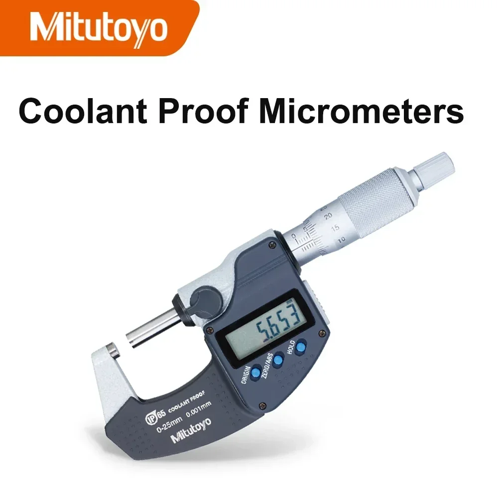 Mitutoyo Digital Micrometer Measuring Tool Coolant Proof IP65 293-240-30 0-25mm/0.001mm Micrometro