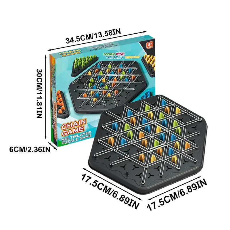 Gra komputerowa gumka treningowa interakcja rodzinna zabawki do myślenia prezenty dla dzieci geometria łańcuch szachy Puzzle trójkąt szachy