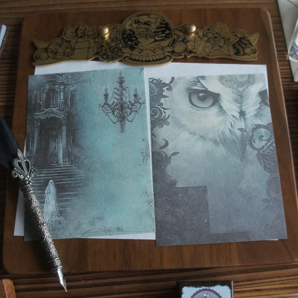 

30 Sheet Horror Novel Illustration Background Design Craft Paper Gift Decoration Scrapbooking Handmade DIY