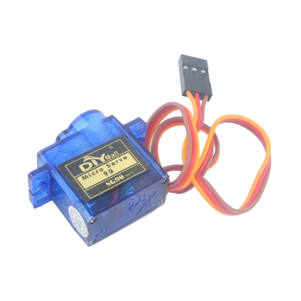 DIYmall-Mini Micro Servo SG90 9g, velocidad máxima de 180 grados para Microbit RC, avión, Control remoto, avión, coche, barco, robótica, 10 unidades