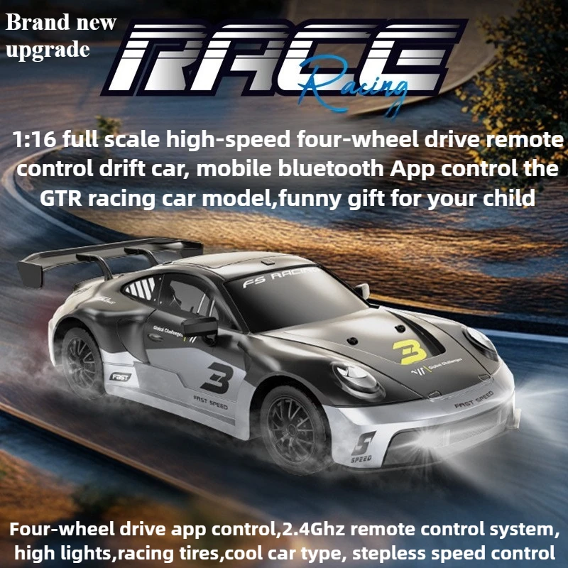 

Cool Stuff Toy Car Funny Gift-Upgrade 1:16 Full-scale High-speed 4WD Rc Drift Car,Bluetooth APP Rc Cars,Toys for Boys,Rc Crawler