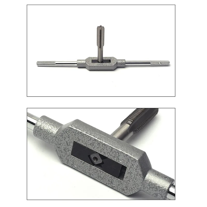 Imagem -04 - Tap de Mão e Die Wrench Tapping Torneira de Aço de Alta Velocidade M18 Thread Metric Handle Tapping Reamer Tool Dobradiça Reta Tocando Ferramentas