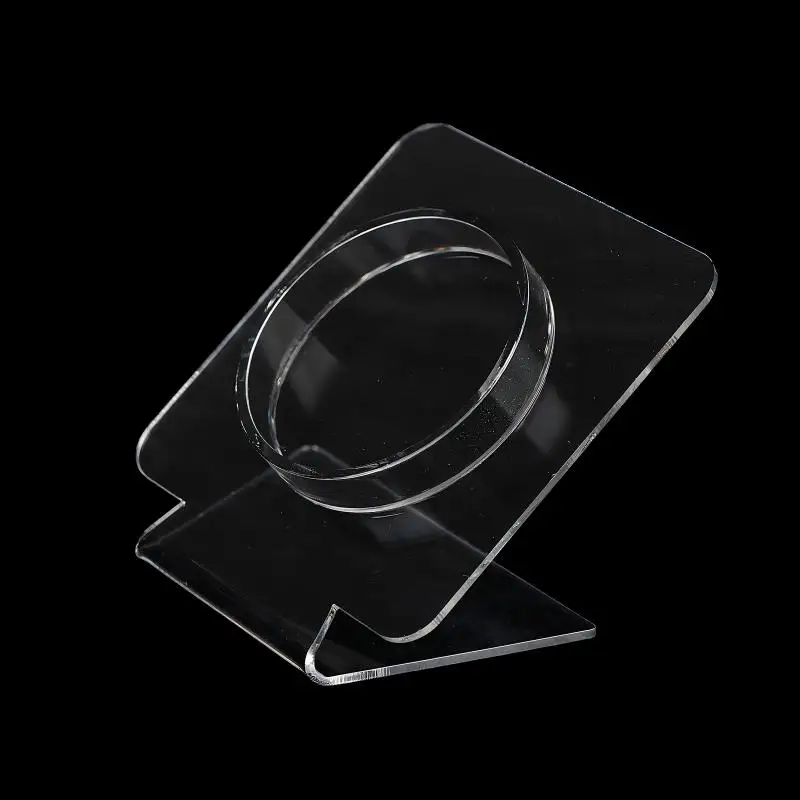 

New 1pc Clear Acrylic Bracelet Display Stand Transparent Bangle Holder For Jewelry Bead Bracelet Showcase Display Organizer Rack