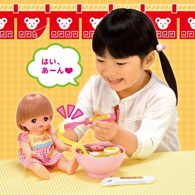 Simulazione giapponese Noodle Ramen Set Divertente bambola che mangia l'alimentazione Giocattolo alimentare Noodle carino Bambini Play House Toy Set regalo di compleanno