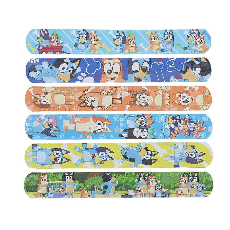 12 pièces Bluey fête claque Bracelet dessin animé Bingo talon Bracelet pour enfants Bracelet fête Bracelet jouets accessoires cadeaux