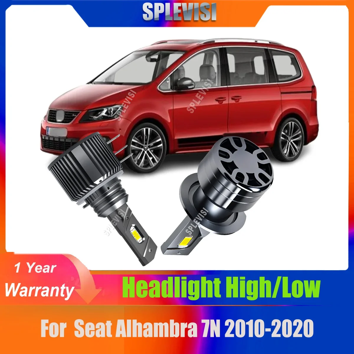 Led DRL Headlights - achieve an astonishing 18000LM output 12v For Seat Alhambra 7N 2010 2011 2012 2013 2014 2015 2016 2017-2020