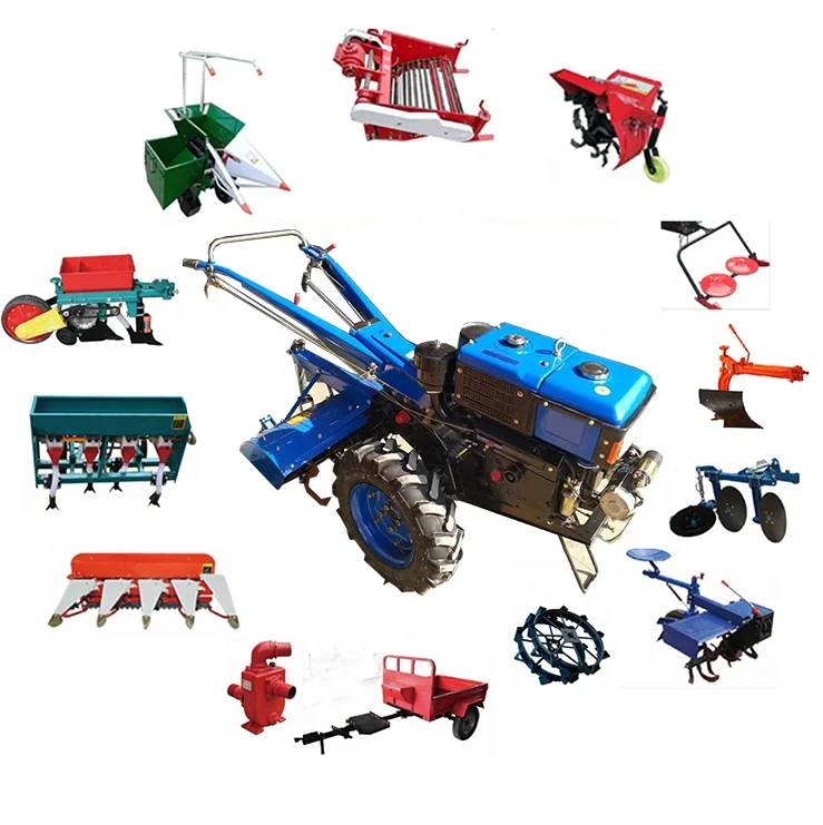 2WD high quality 10HP 12HP 15HP 18HP 22HP Chinese  mini hand held cultivator/ tractor walking