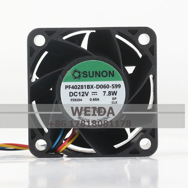 

Новый четырёхпроводной охлаждающий вентилятор sunon PF40281BX-D060-S99 4028 DC12V 7,8 W 40x40x28 17600CFM