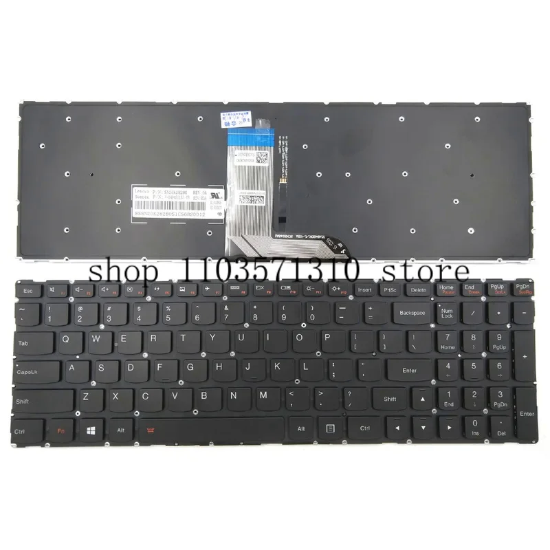 New for Lenovo IdeaPad 700-15 700-15isk 700-17isk 700-17 series laptop keyboard US backlit