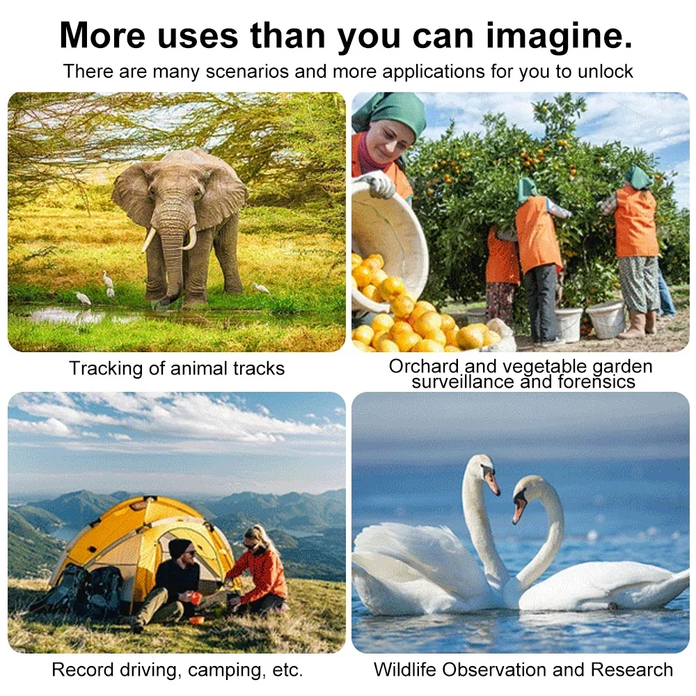 Mini HD Hunting Camera with 940nm Infrared Night Vision, Waterproof Trail Camera for Wildlife Monitoring and Scouting