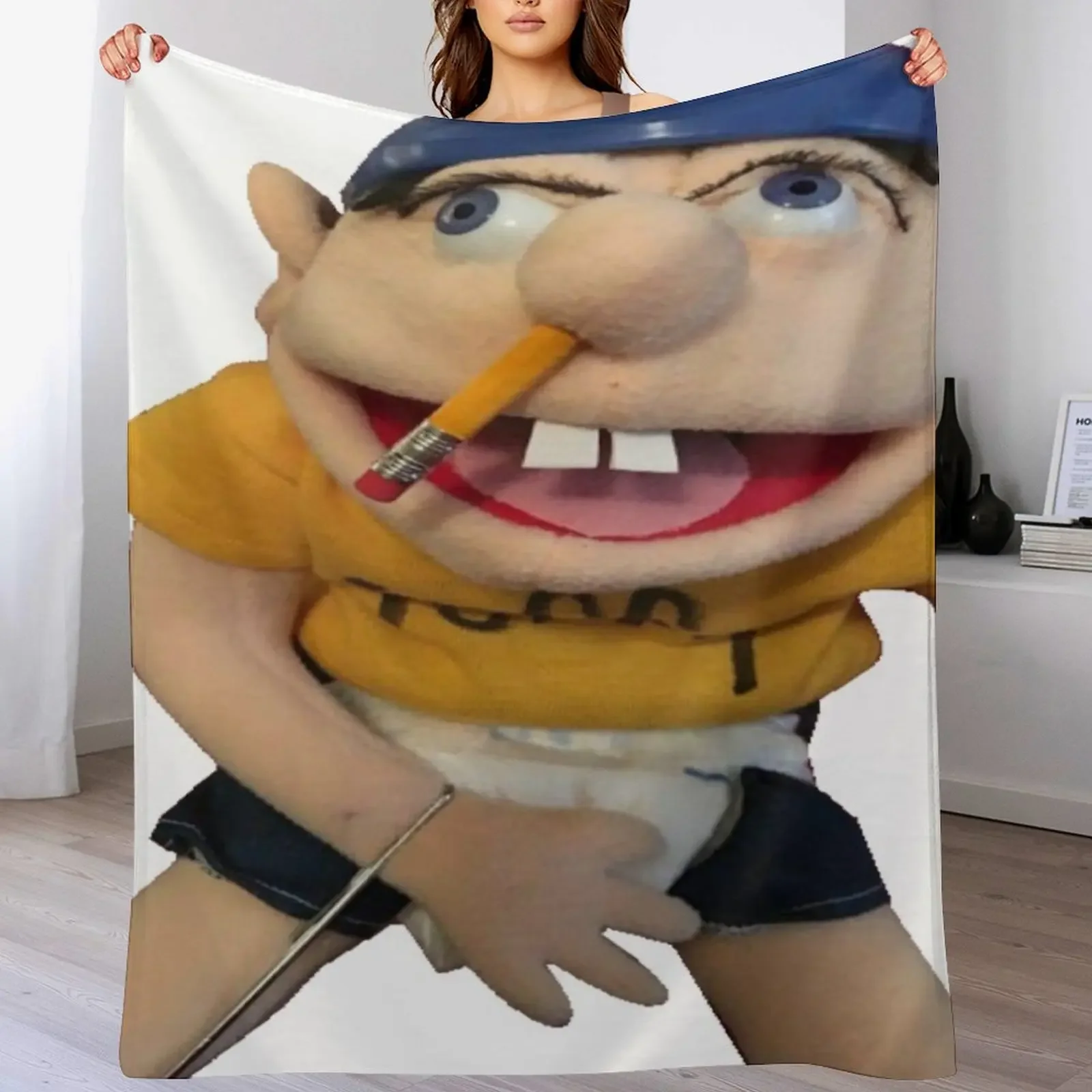 

SML Jeffy Throw Blanket Soft Plush Blanket as Housewarming Gift