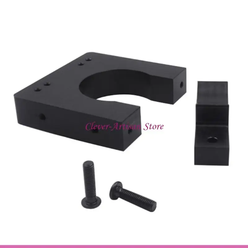 E06B Aluminum Alloy Spindle Motor Base Clamp Fixing Bracket Inner Diameter 71mm