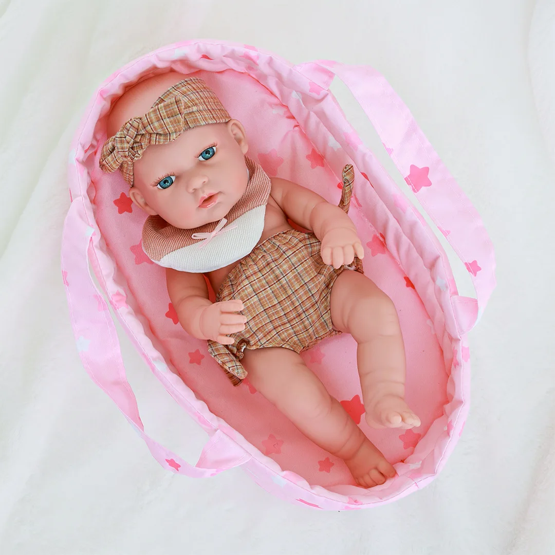 30cm リボーンドール、赤ちゃんの安眠人形、ままごとおもちゃ、子供用の柔らかいゴム人形