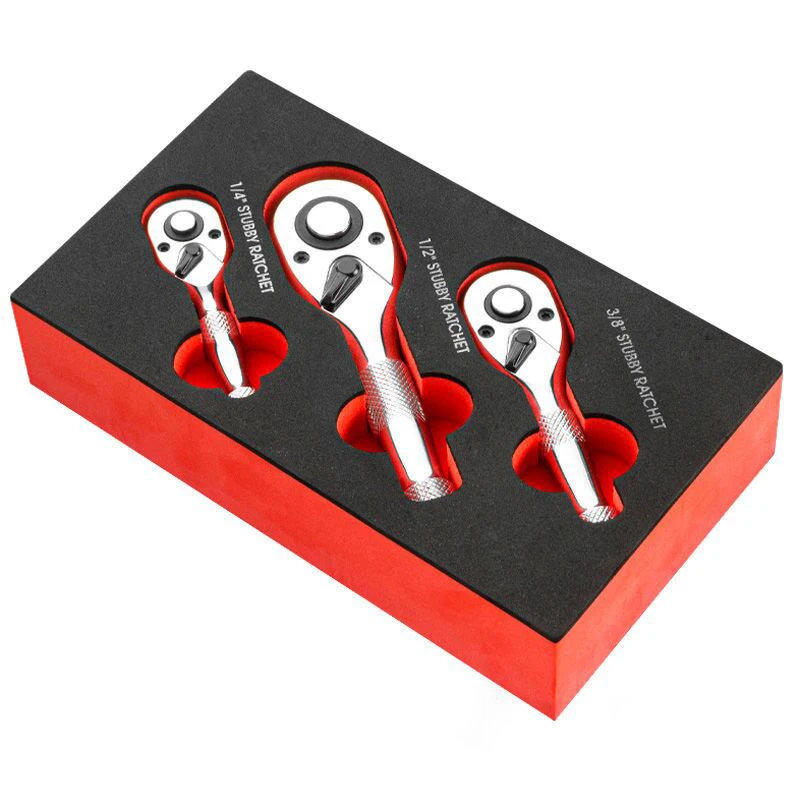 

3pcs72-tooth quick socket ratchet wrench large, medium and small flying two-way horn short handle mini auto repair wrench