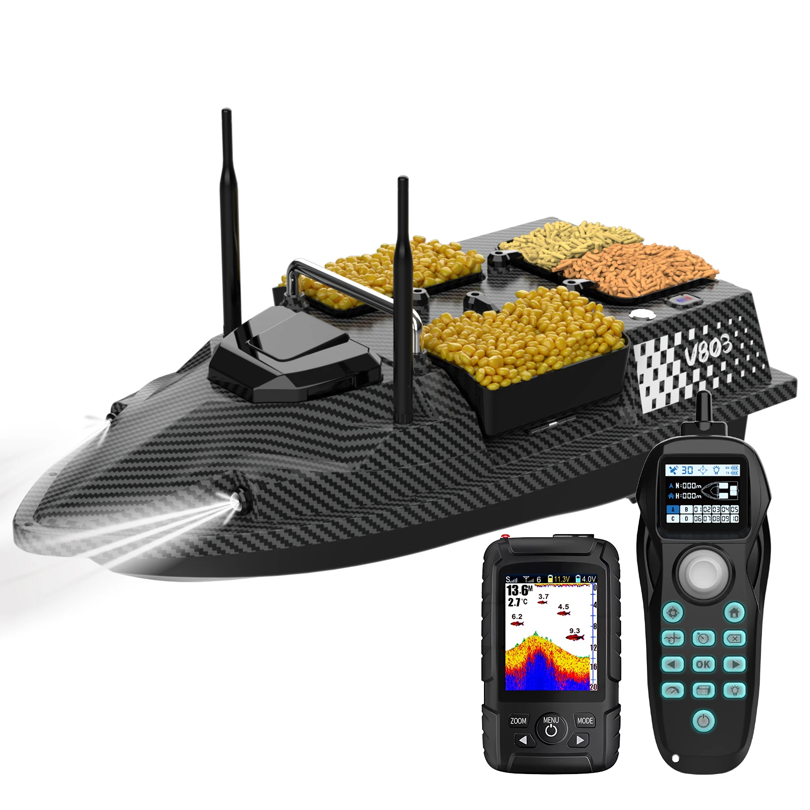 Fish Finder Gps - قارب صيد جديد V803 Pro مع