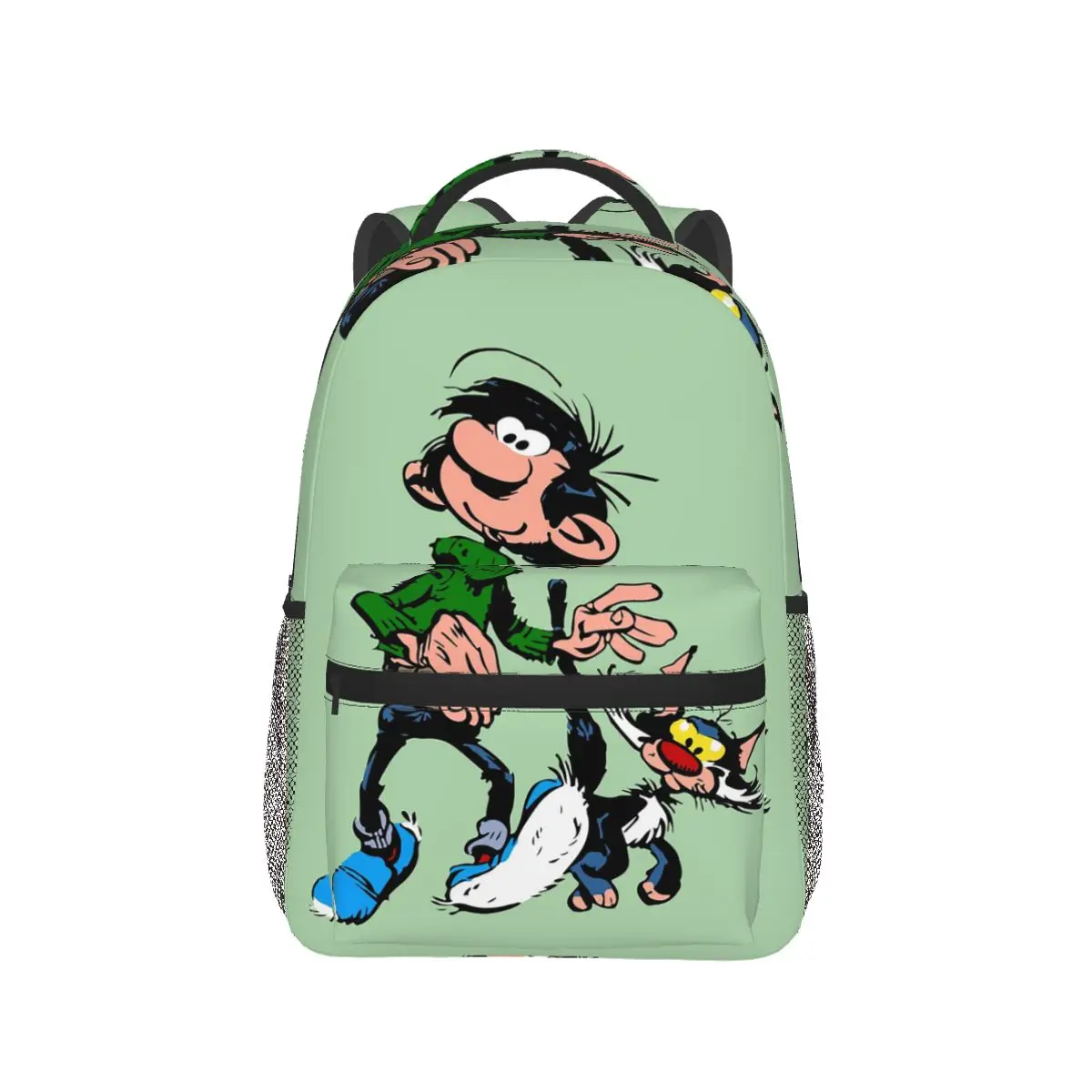 

Рюкзак Gaston Lagaffe Big Ben Head, Лидер продаж, рюкзак большой емкости, детская сумка для книг, школьная сумка, сумки на плечо для мужчин и женщин