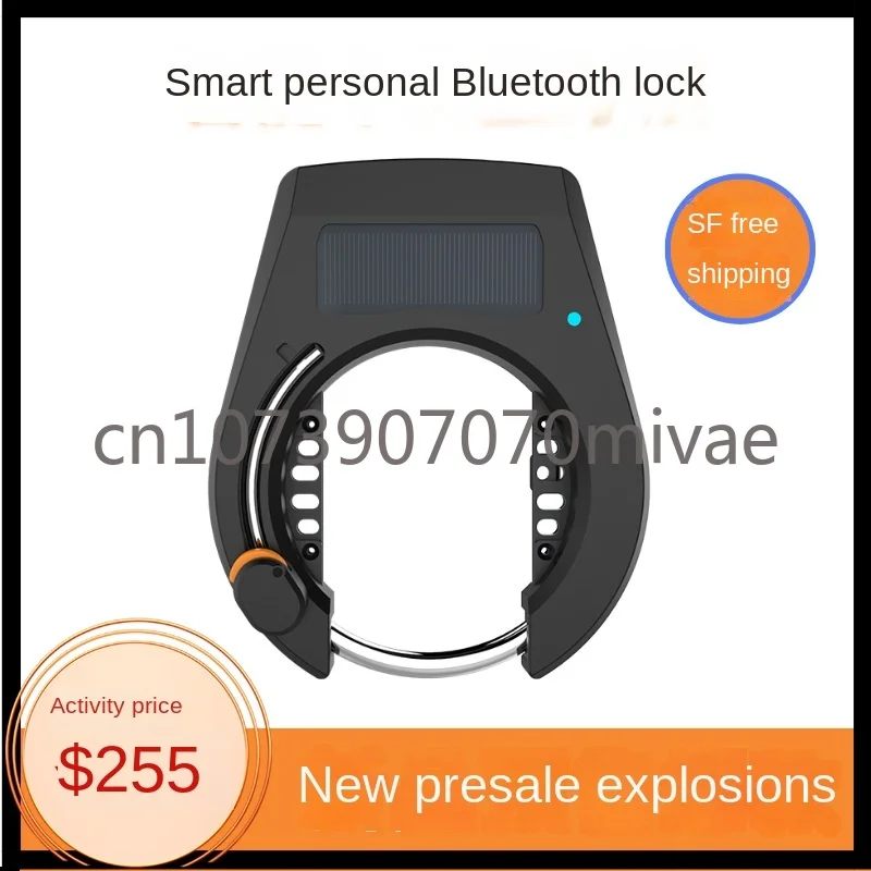 Personal Bluetooth Intelligent Horseshoe  Metal Shell Solar USB Charging Bicycle Lock Reasonable Structure and Beautiful Design