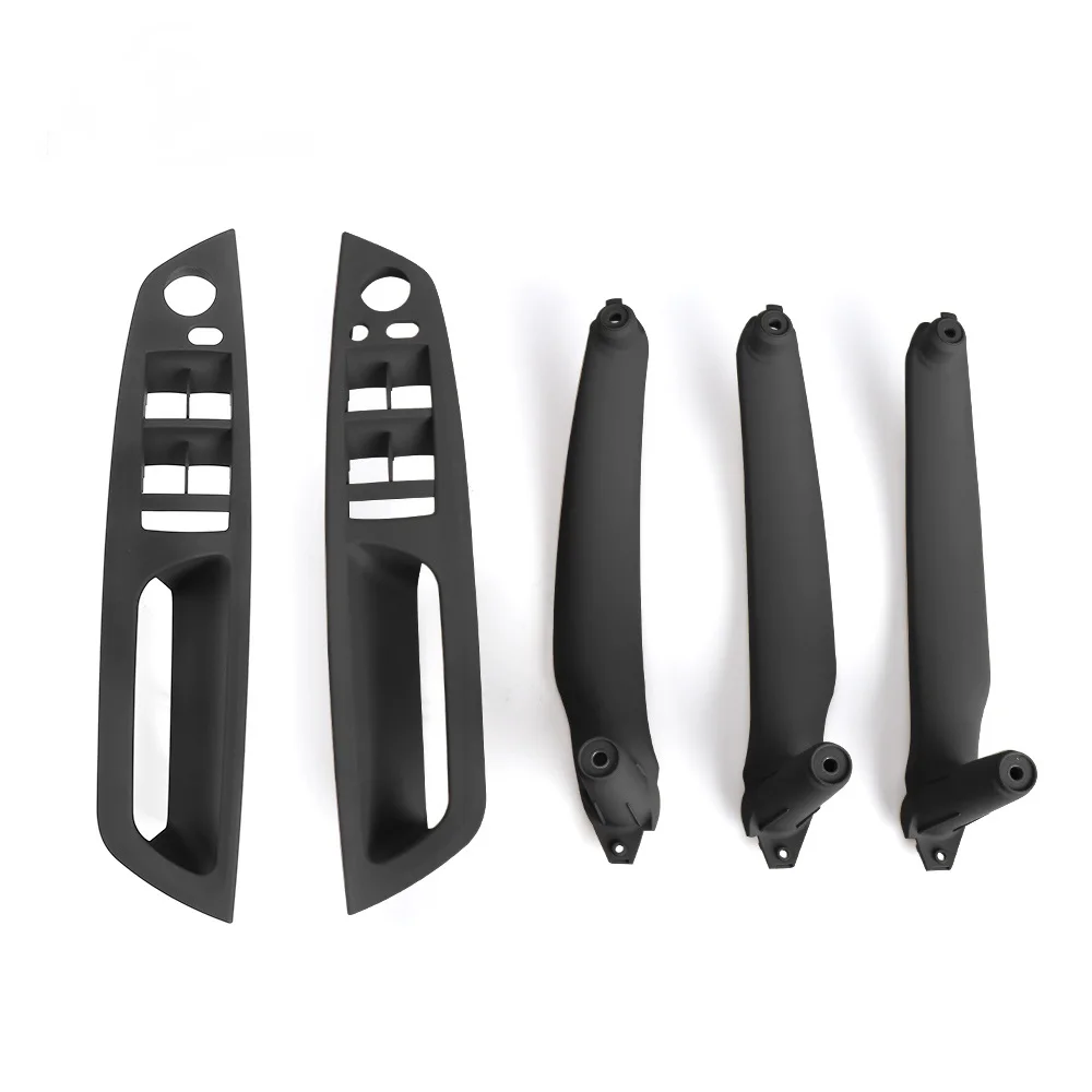 LHD RHD 4Pcs Car Interior Door Handle Inner Panel Pull Trim Cover Handle Set Armrest Replacement For BMW E70 E71 E72 X5 X6