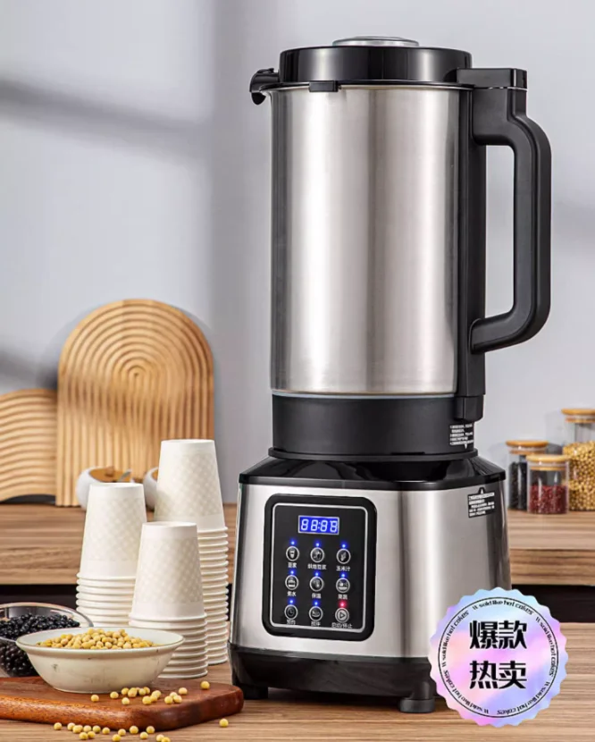 3L 6L Soybean Milk Machine 220V Home Soybean Milk Heating/Slag free/Filter Free/Milling And Boiling, High-capacity Refiner