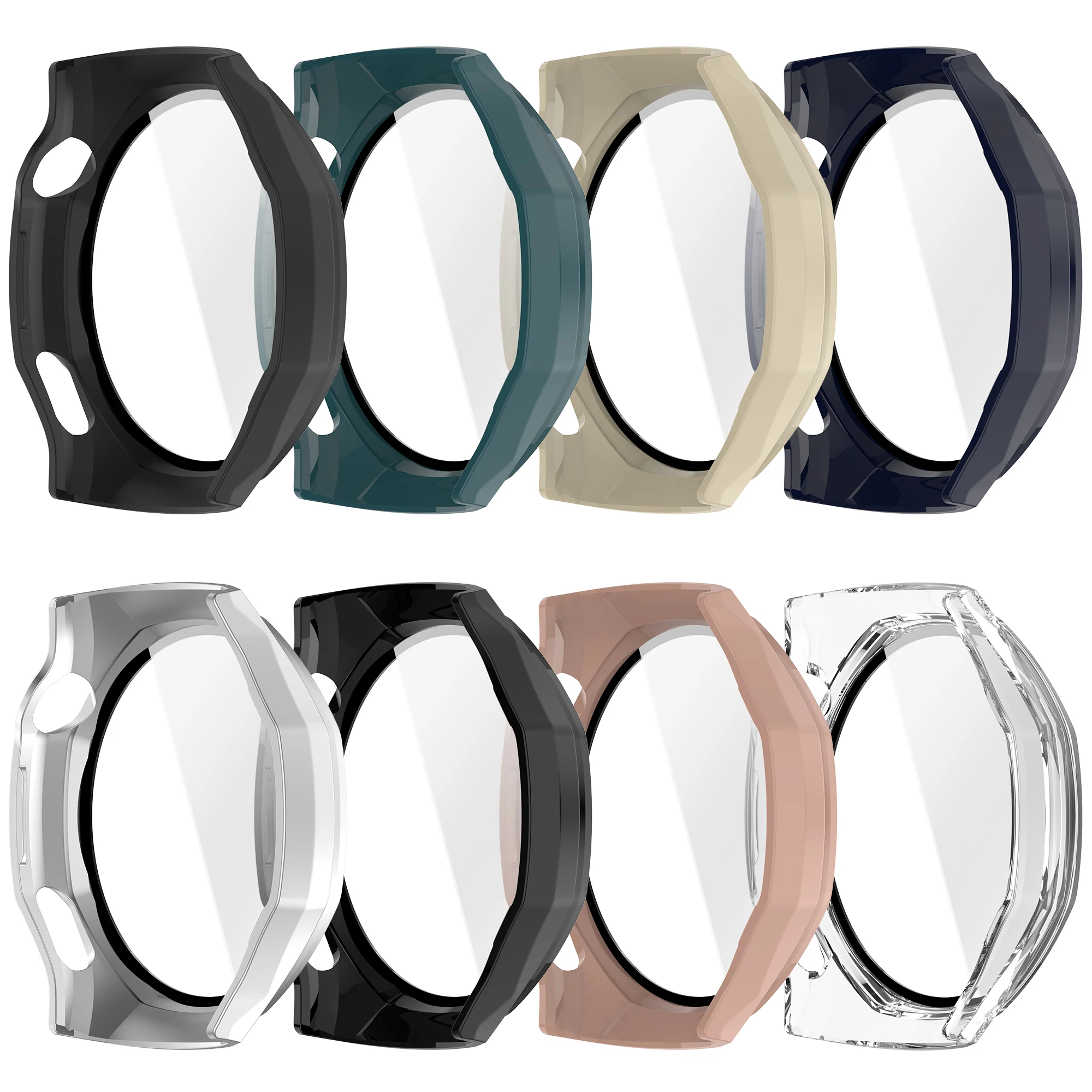 PC+Glass Protective Case For Huawei Watch GT6 Pro 46mm Full Screen Protector Shell Bumper Cover