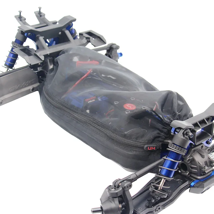 HOT RACING SLG16C Chassis Dust Cover Traxxas Sledge 1/8 | Breathable Nylon Mesh | Zipper | Adhesive Hook-Loop | Elastic Fit