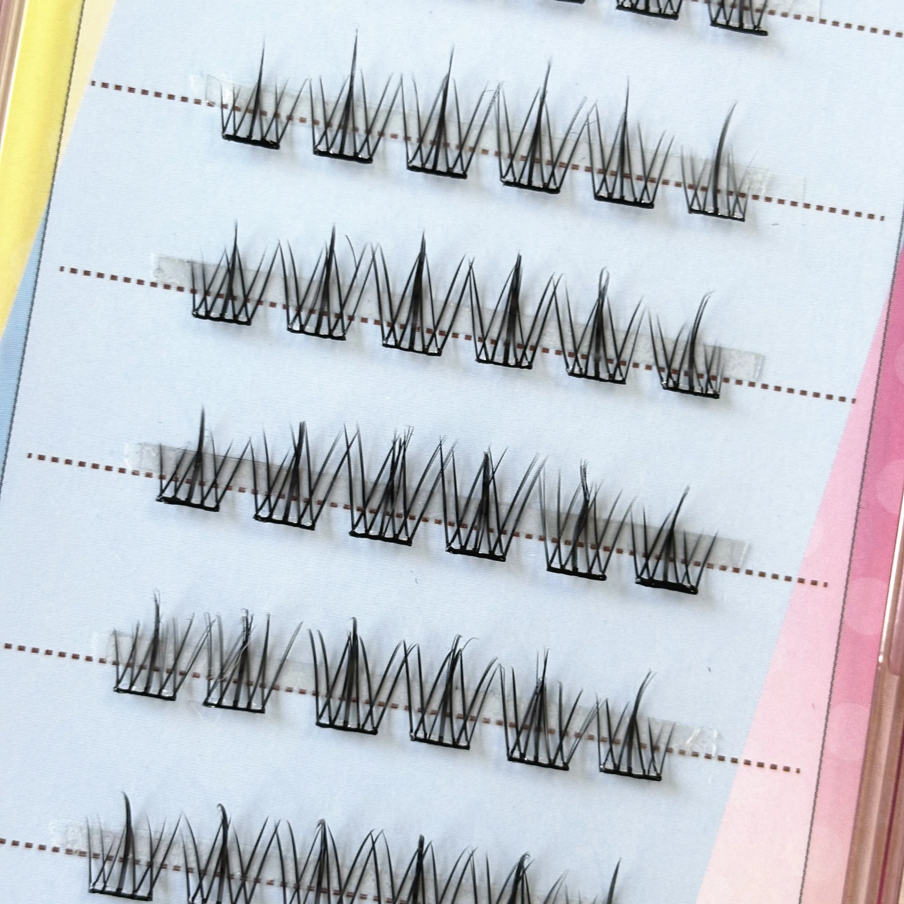 Self-adhesive Sweet Eyeslash Extension Personal Professional Makeup Individual Cluster Grafting Fake EyeLash Japanese No Glue