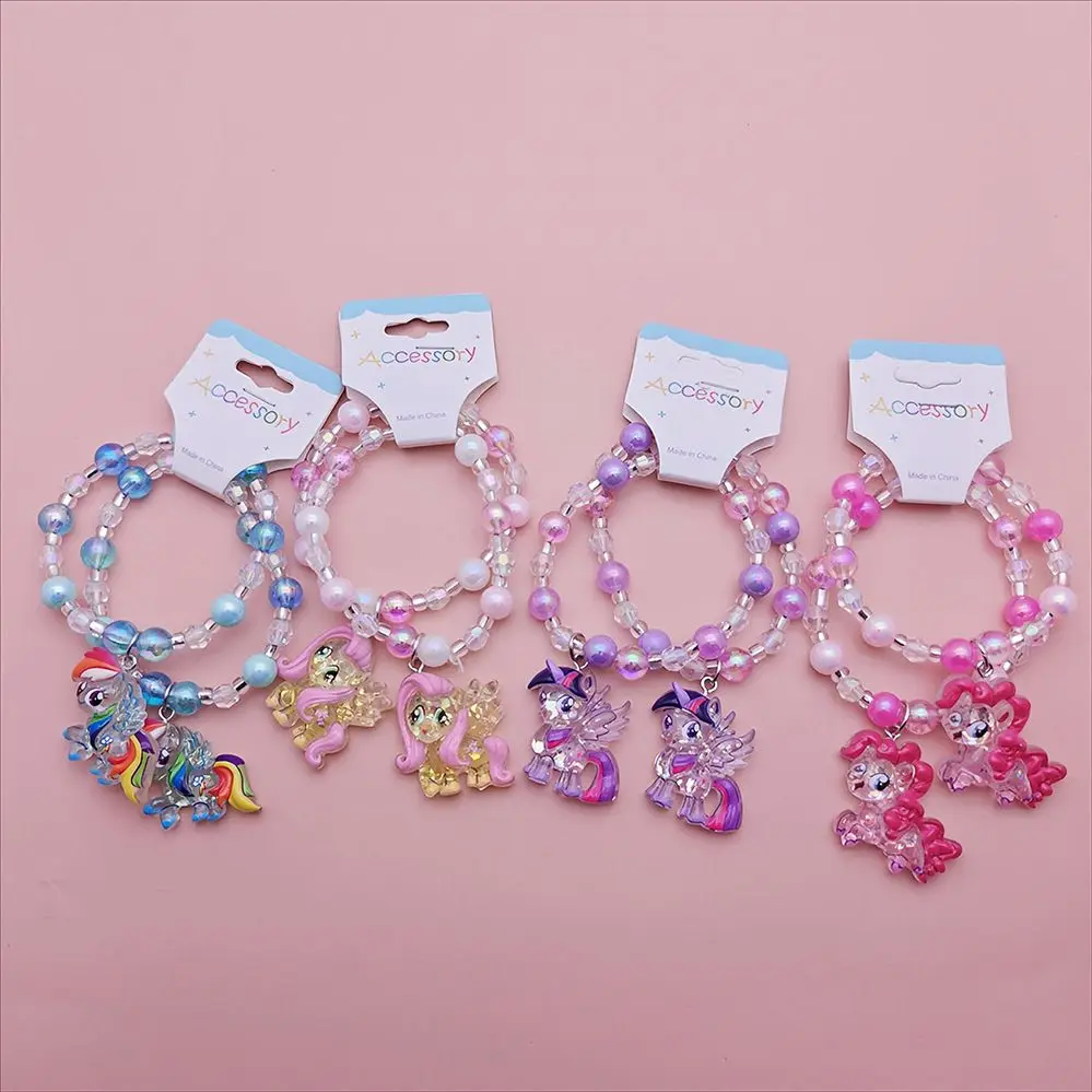 1 pc cartoon bracelet accessory beaded crystal jewelry, ideal for school and office, perfect gift for young people for birthdays