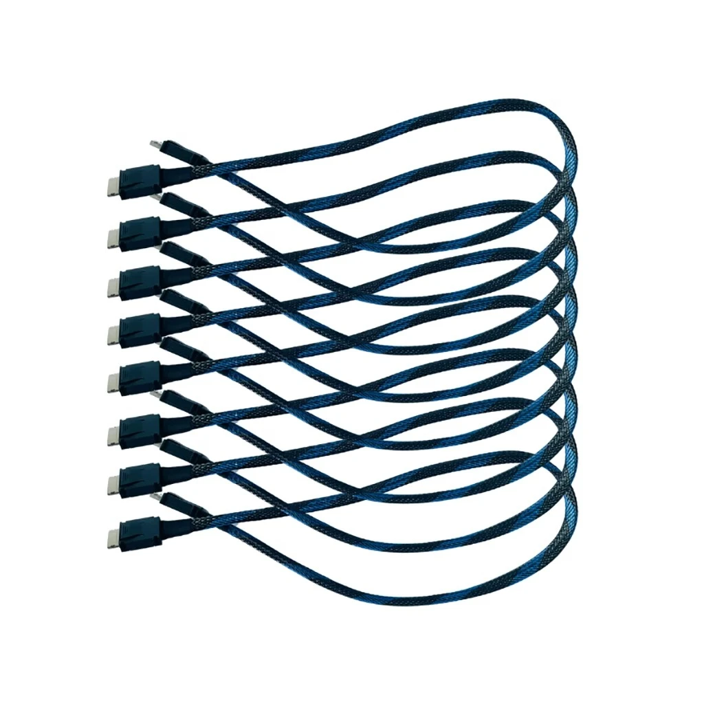 Ouclink4i Silver Plated Gen4 PCIE4.0 X4 Full Function SFF8611 To SFF8611 Extension Cable For Server Storage Device