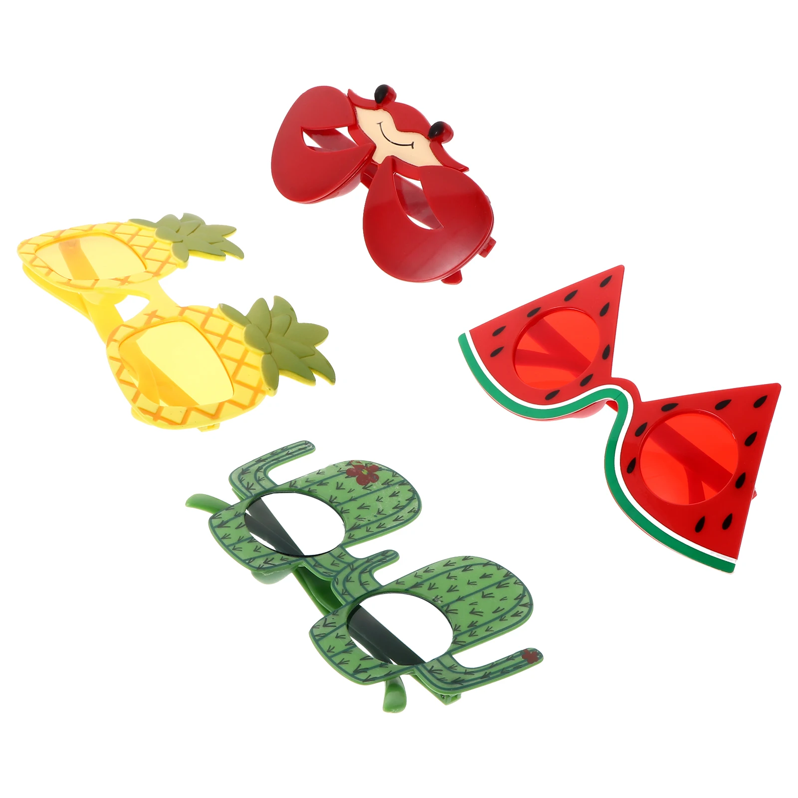

4 Pcs Funny Eyeglasses Party Accessories Novelty Glasses Photo Booth Props Graduation Supplies Toy Sunglasses for Adults Kids