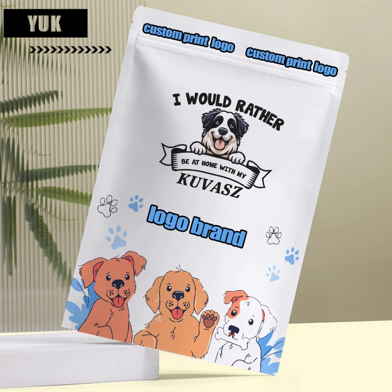 Pet Treats Grade Packaging Custom Moisture Proof Sealed Standing Zip Lock High Quality Dog Cat Hamster Parrot Pet Snake Food Bag