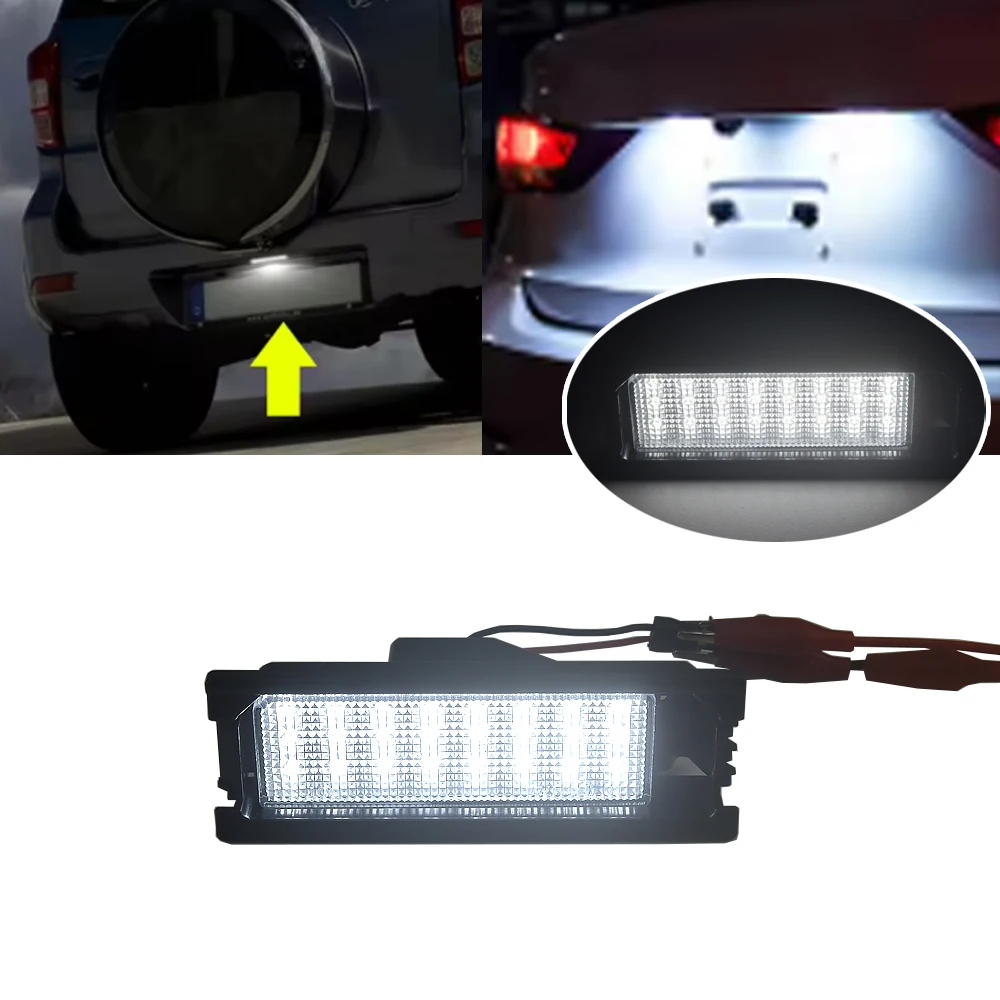 

LED License Number Plate Light For Daihatsu Move LA100/ LA110 Mira L275/L285 Terios L455/L465 Boon Materia M401/ M402/ M411