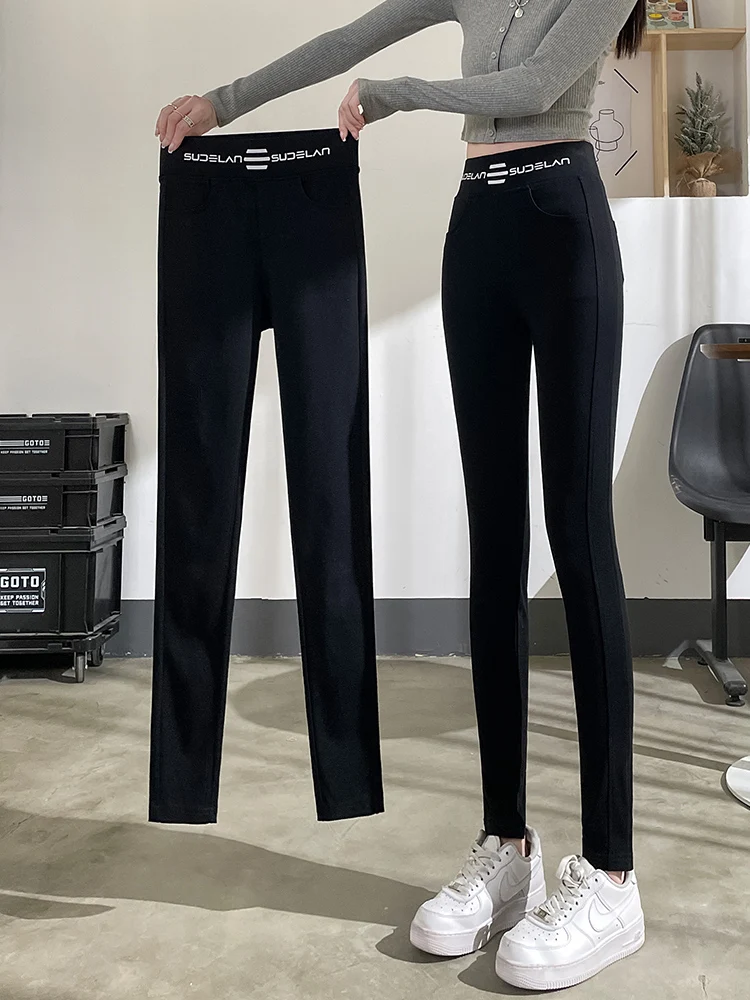 

Bla High-Waist Yoga Pants Women's Autumn Spring New Sle Tight Fit Elastic Magic Pants Pencil ape Leggings