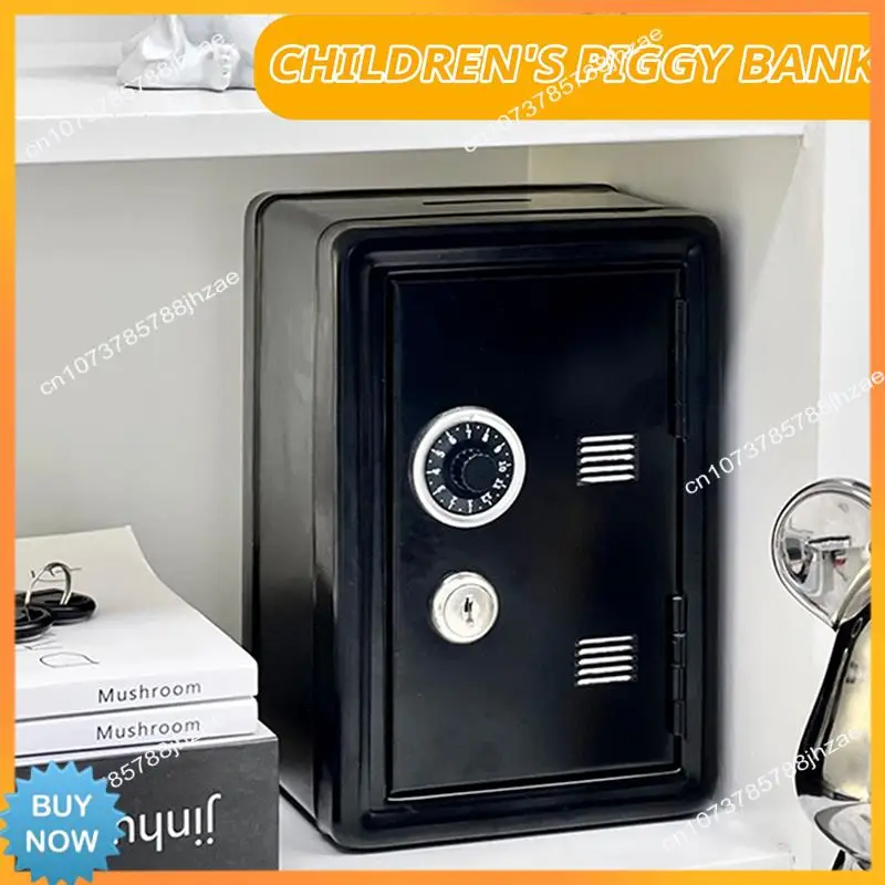A10R Safe Box Organizer Iron Desk Decorative Box Piggy Bank Metal Mini Cabinet Money Storage Box Storage Box For Boys