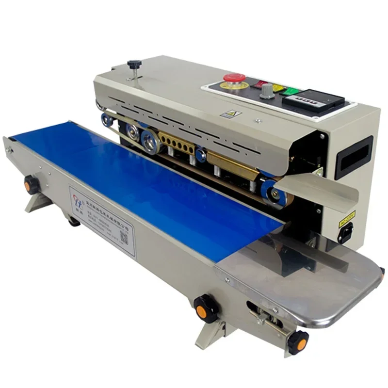 

Commercial Plastic Bag Sealer Package Machine Continuous Film Band Sealer Horizontal Heating Sealing Packing Machine